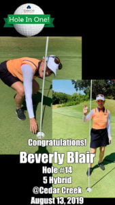 Beverly Blair Alamo City Golf Trail Hole in One