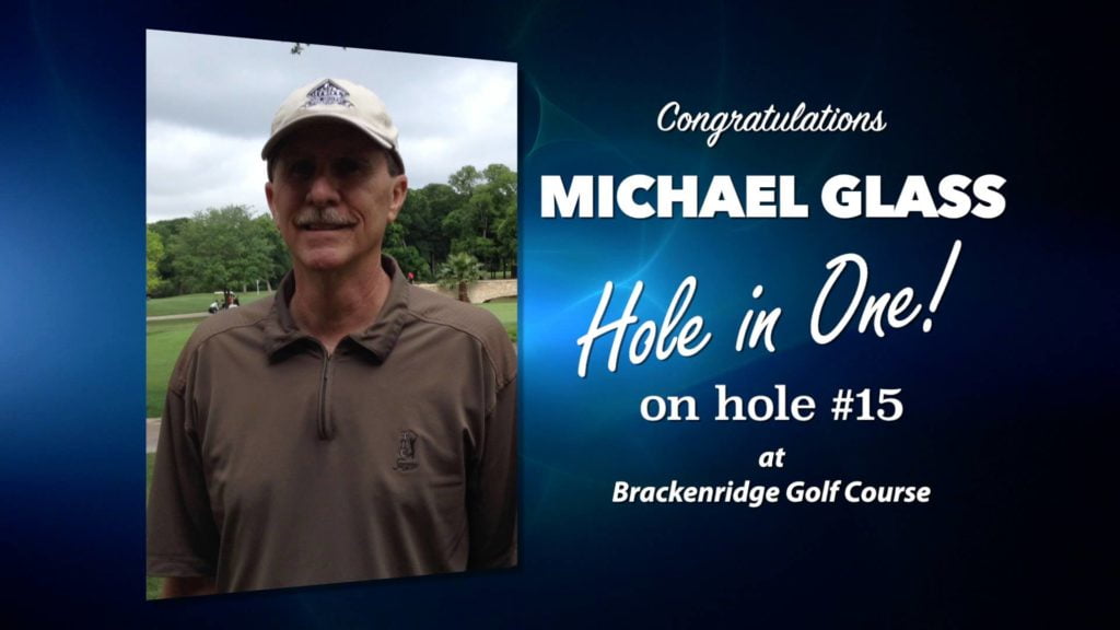 Michael Glass Alamo City Golf Trail Hole in One