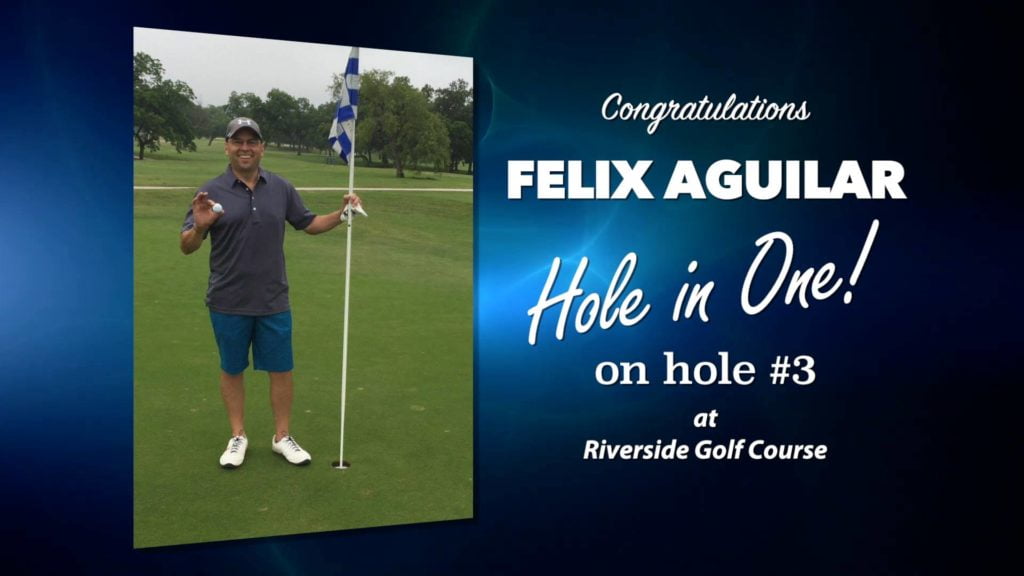 Felix Aguilar Alamo City Golf Trail Hole in One