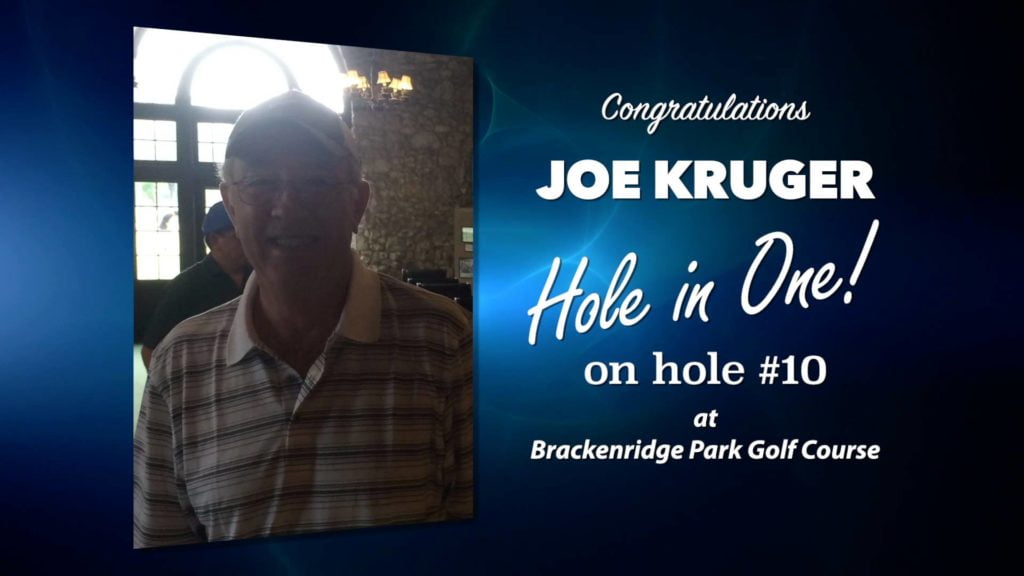 Joe Kruger Alamo City Golf Trail Hole in One