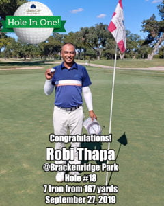 Robi Thapa Hole In One