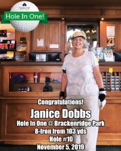 Janice Dobbs hole in one