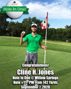 Cline Jones Hole In One
