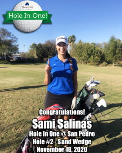 Sami Salinas Hole In One
