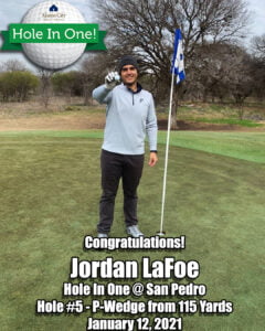 Jordan LaFoe Hole In One