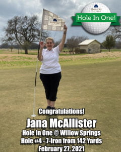 Jana McAllister Hole in One