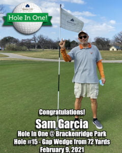 Sam Garcia Hole In One