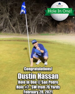 Dustin Hassan Hole In One