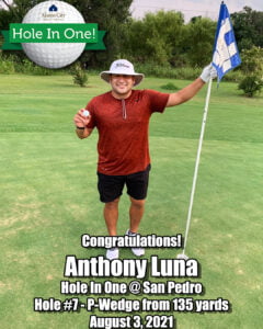 Anthony Luna Hole In One