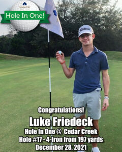 Luke Friedeck Hole In One