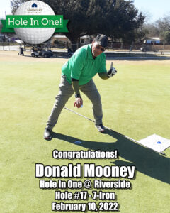 Donald Mooney Hole In One