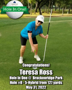 Teresa Ross Hole In One