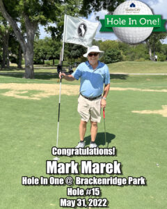 Mark Marek Hole In One