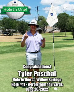 Tyler Paschal Hole In One