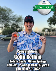 Colin Bellino Hole In One