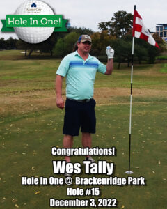 Wes Tally Hole In One