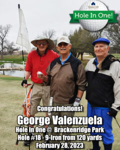 George Valenzuela Hole In One
