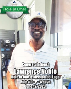 Lawrence Noble Hole In One