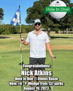 Nick Atkins Hole In One