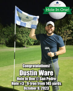 Dustin Ware Hole In One