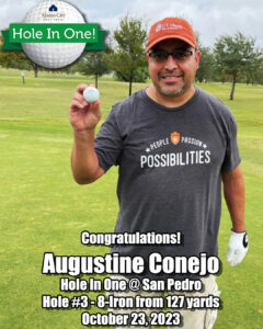 Augustine Conejo Hole in One
