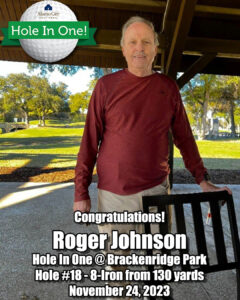 Roger Johnson Hole In One