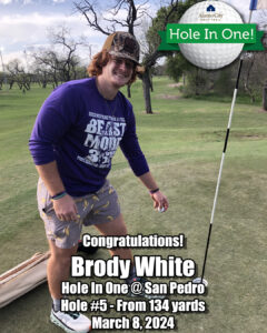Brody White Hole In One