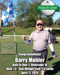 Barry Mohler Hole In One