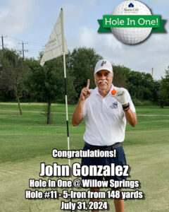 John Gonzalez Hole in One