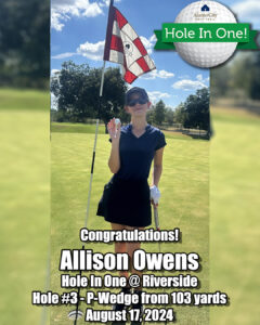 Allison Owens hole in one