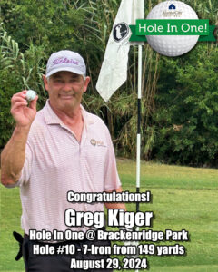 Greg Kiger Hole In One