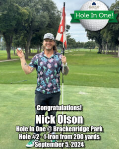 Nick Olson Hole In One