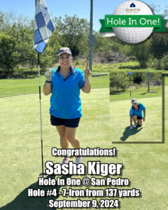 Sasha Kiger Hole In one