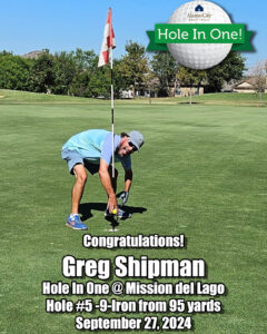 Greg Spilman hole in one