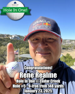 Rene Realme Hole in one