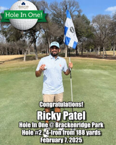 Ricky Patel Hole In One