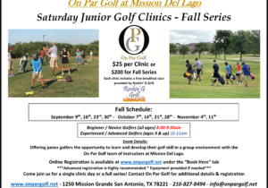 On-Par-Golf-Saturday-Junior-Clinic-Flyer-Fall-2023-MDL-with-2-start-times